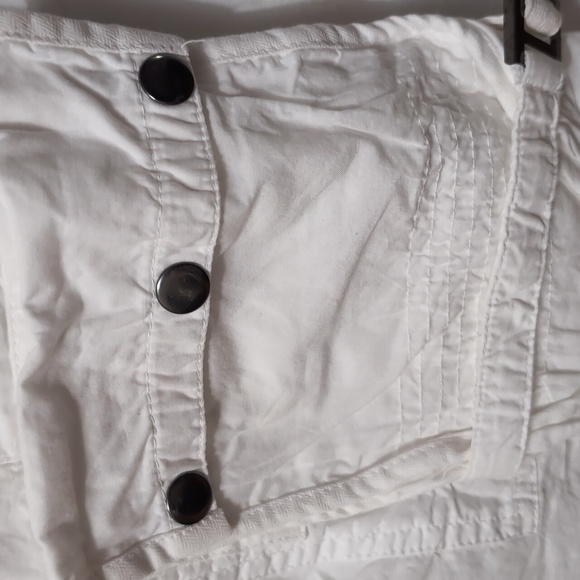 FREE PEOPLE Moon Bay White Parachute Cargo Shorts, Size Small - Picture 14 of 14